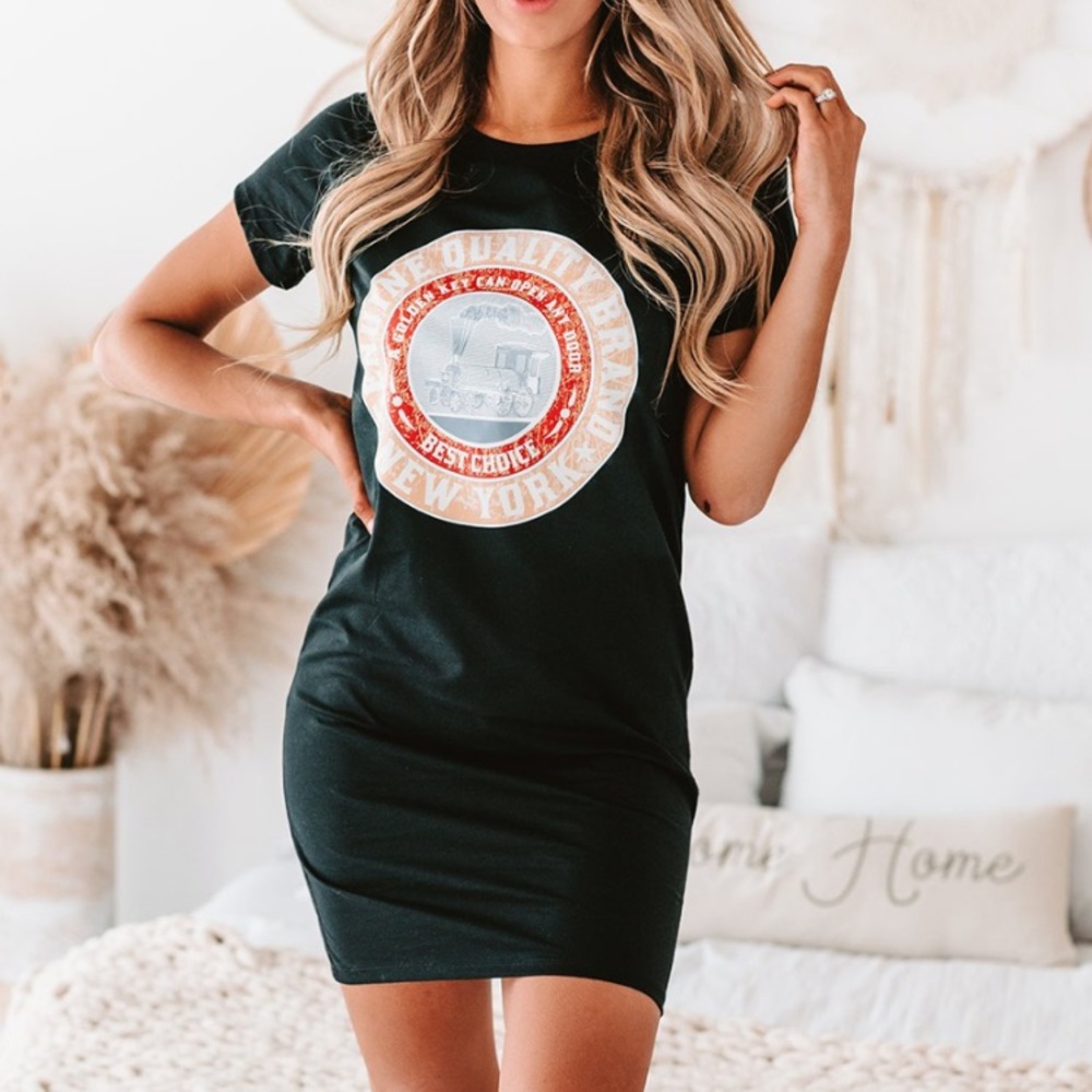 Graphic T-Shirt Dress